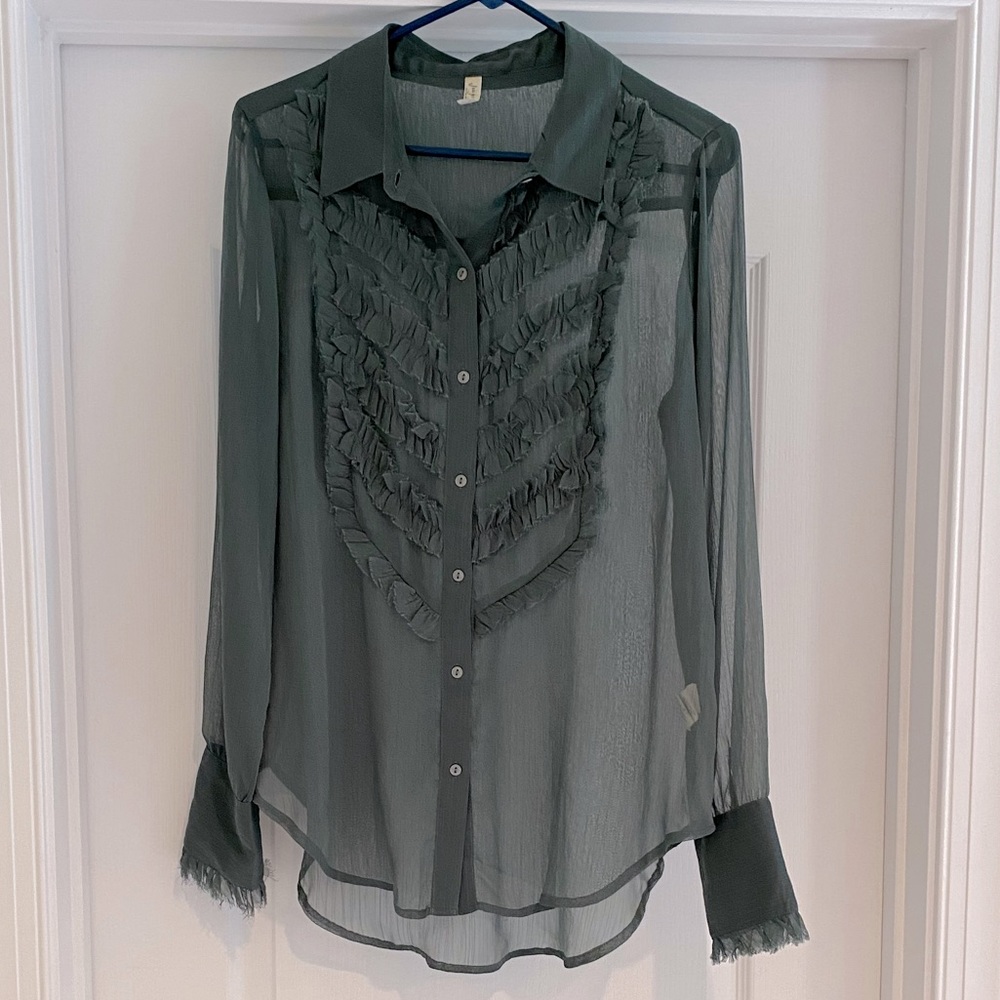 Free People, Womens sheer blouse